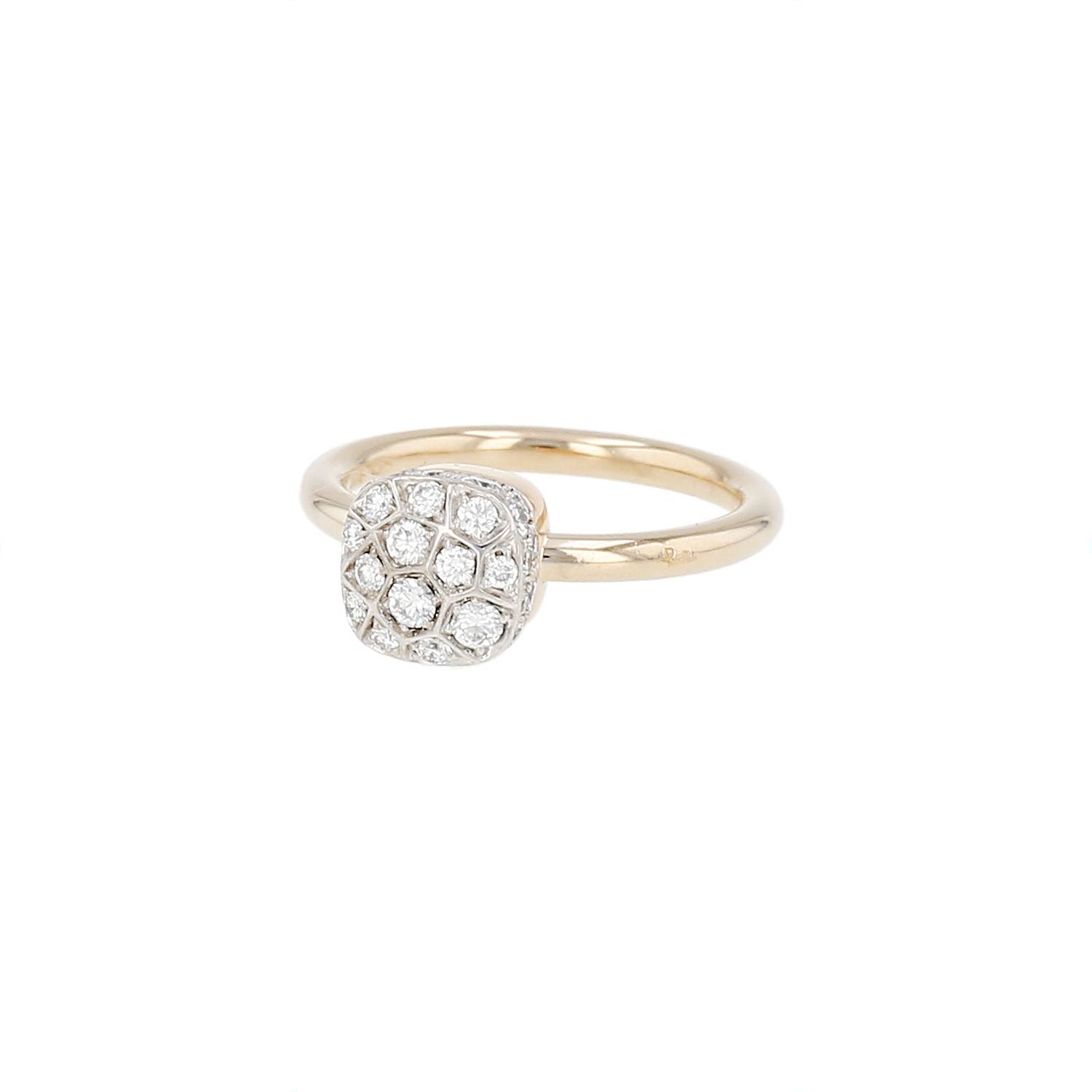 Bague Pomellato Nudo Petit en or rose, or blanc et diamants Bague Pomellato Nudo Petit en or rose, or blanc et diamants