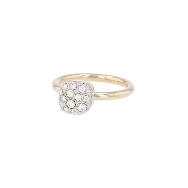 Pomellato Nudo Petit ring in rose gold, white gold and diamonds
