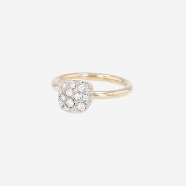 Bague Pomellato Nudo Petit en or rose, or blanc et diamants