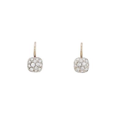Paire de boucles d'oreilles Pomellato Nudo en or rose, or blanc et diamants