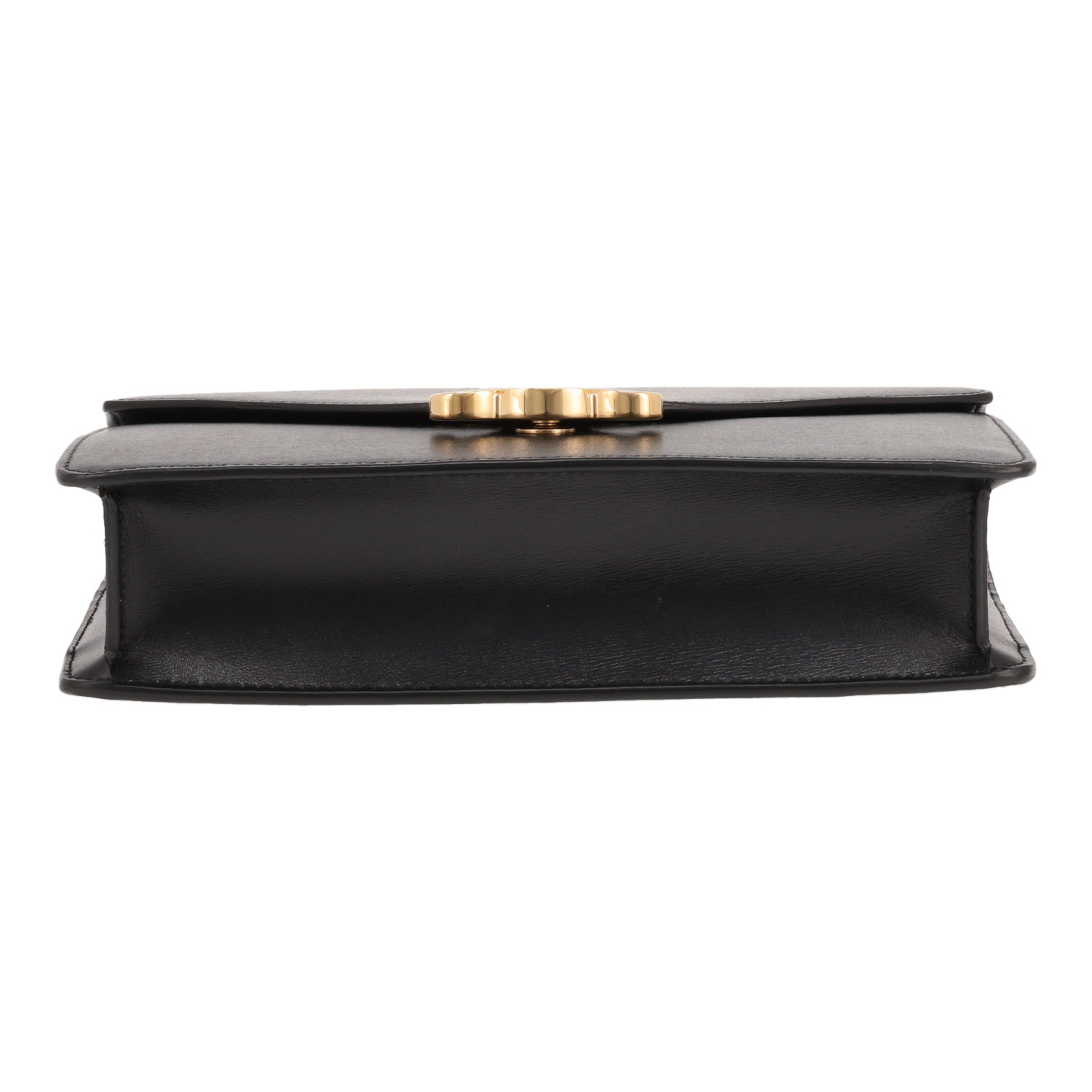 Celine Margo shoulder bag in black leather - Detail D1
