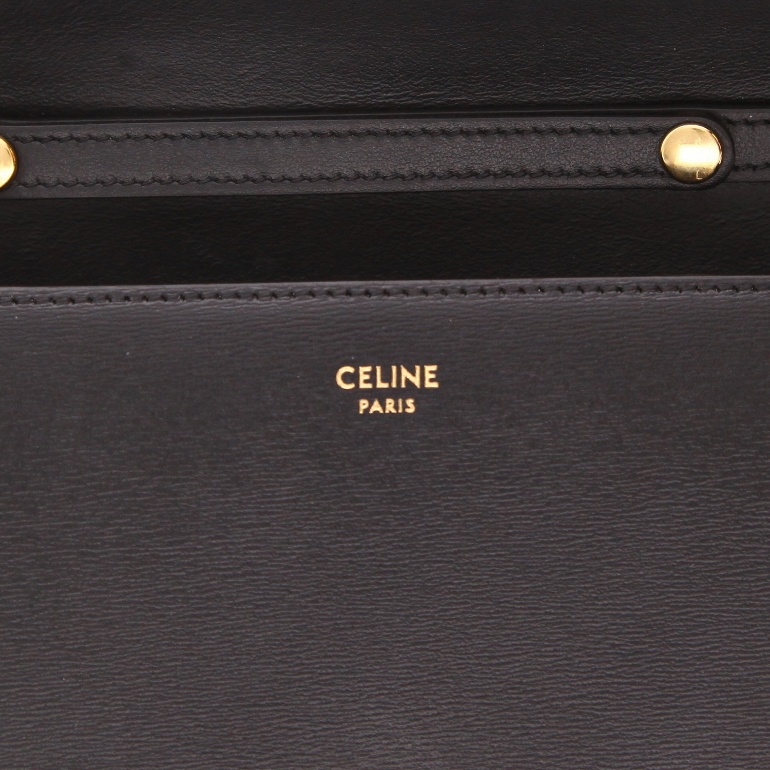 Bolso bandolera Celine «Margo» de piel negra - Detail D2