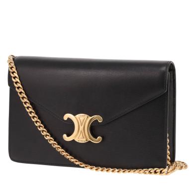 Borsa a tracolla Celine Margo in pelle nera
