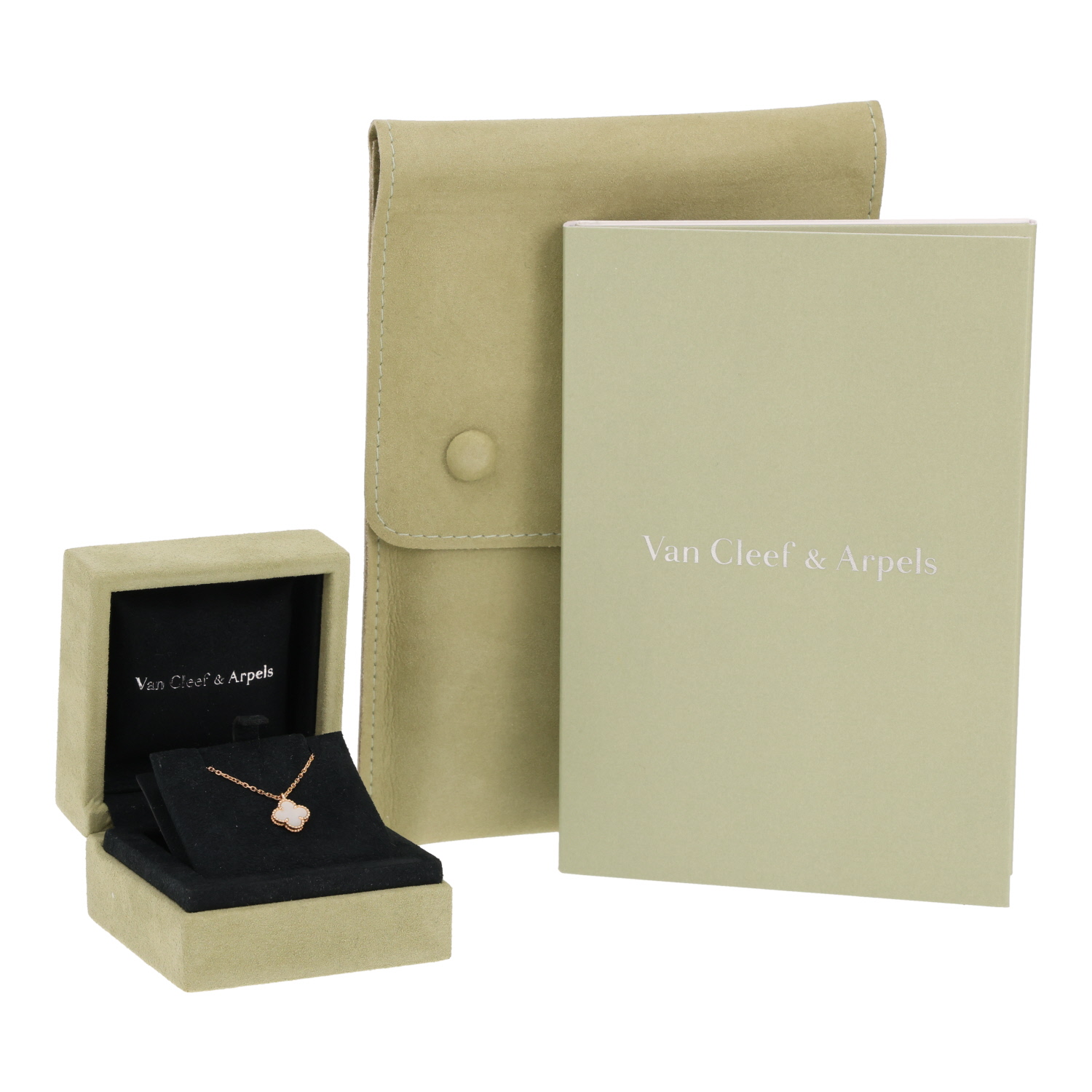 Collier Van Cleef & Arpels Sweet Alhambra en or jaune et nacre - Detail D2