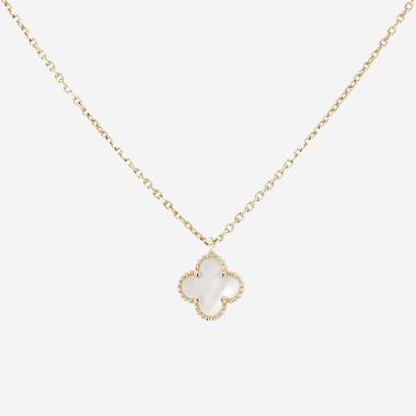 Collier Van Cleef & Arpels Sweet Alhambra en or jaune et nacre