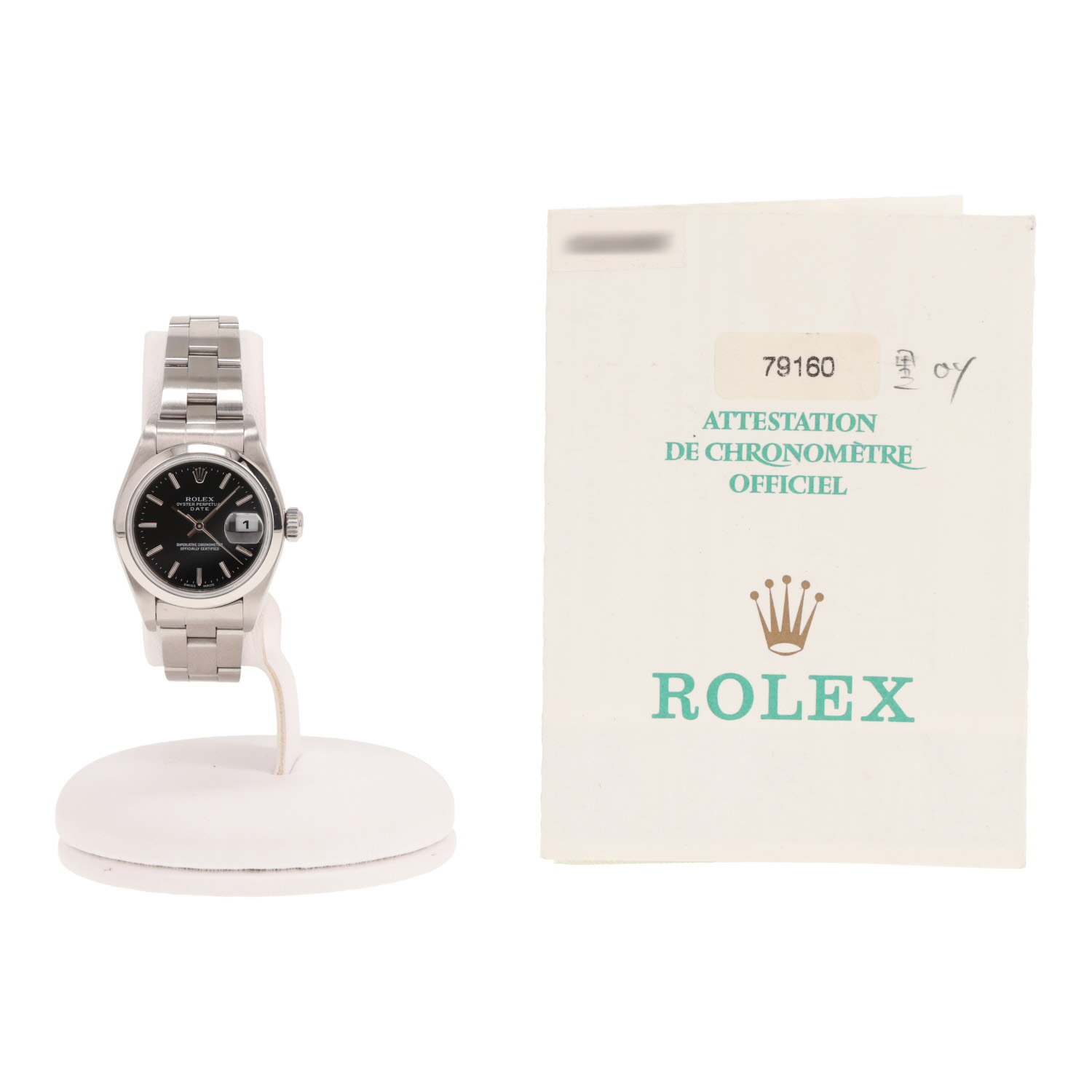 Orologio Rolex Lady Oyster Perpetual Date in acciaio, rif.: Rolex - 79160, intorno al 2001
