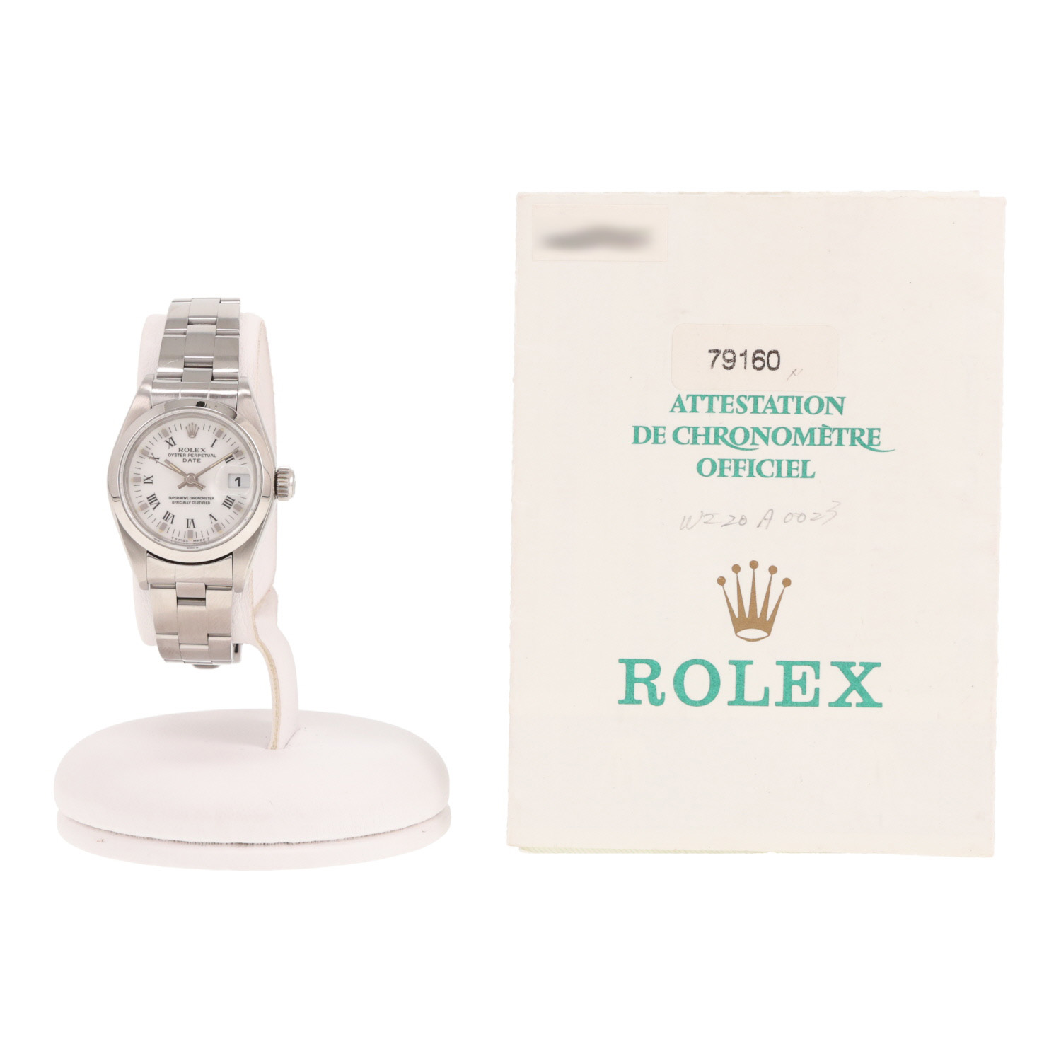 Reloj Rolex Lady Oyster Perpetual Date de acero, ref.: Rolex - 79160, hacia el año 2000