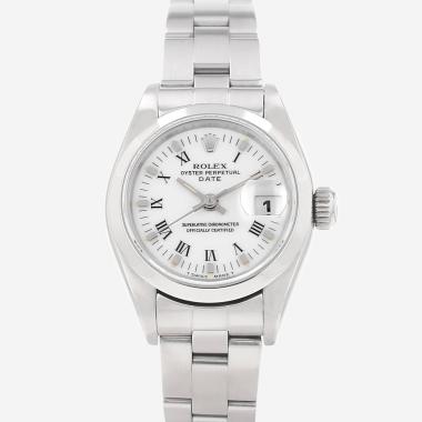 Montre Rolex Lady Oyster Perpetual Date en acier Ref: Rolex - 79160  Vers 2000