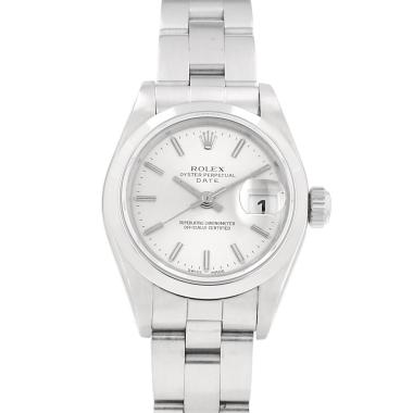 Montre Rolex Lady Oyster Perpetual Date en acier Ref: Rolex - 69160  Vers 1995
