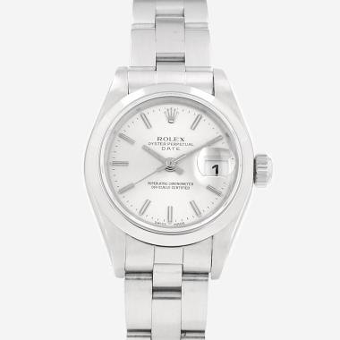 Montre Rolex Lady Oyster Perpetual Date en acier Ref: Rolex - 69160  Vers 1995