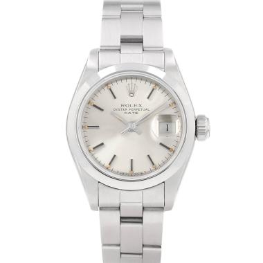 Reloj Rolex Lady Oyster Perpetual Date de acero, ref.: Rolex - 69160, hacia 1985