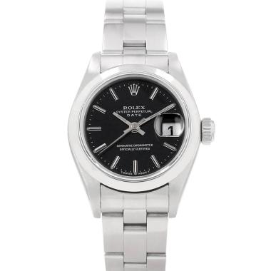 Montre Rolex Lady Oyster Perpetual Date en acier Ref: Rolex - 69160  Vers 1996