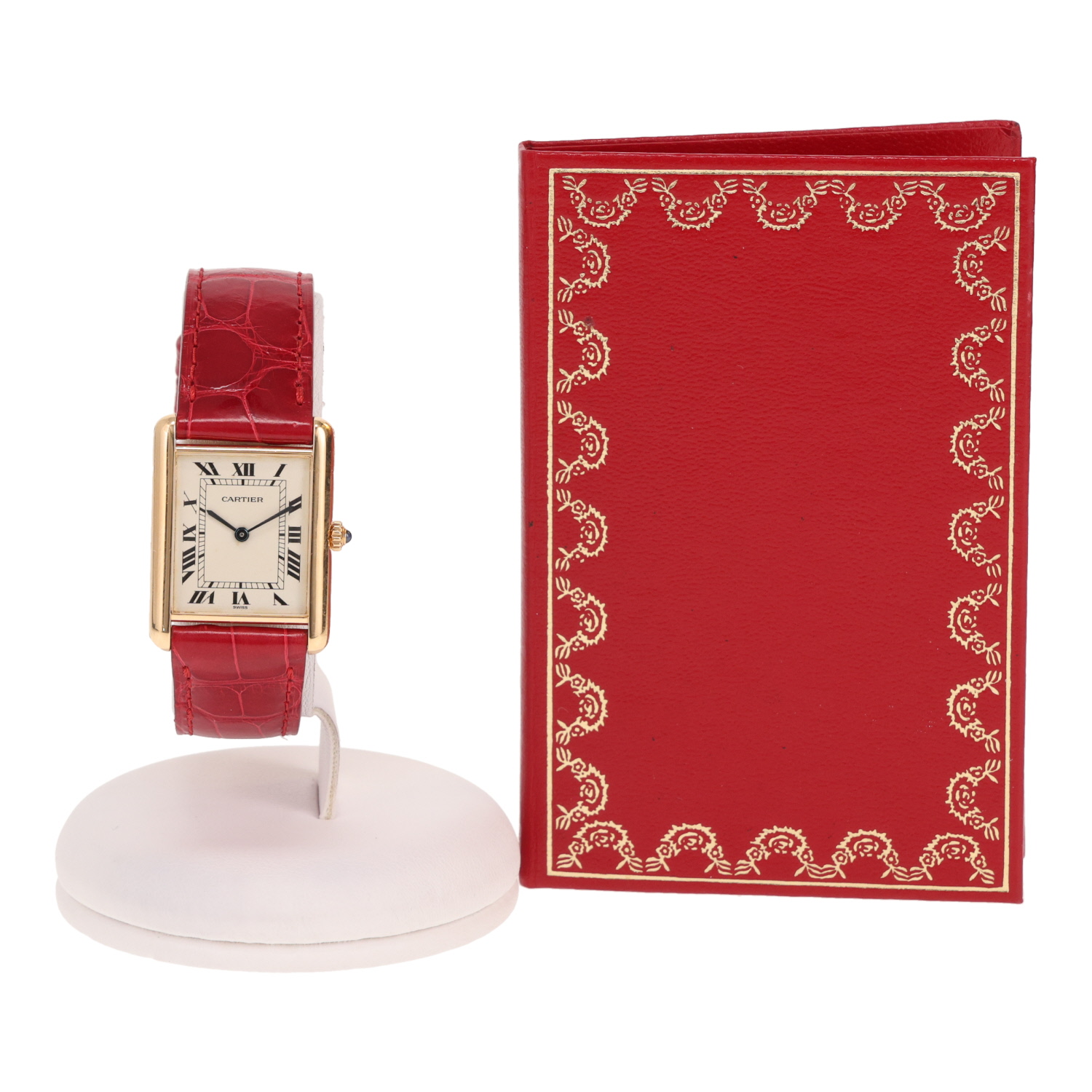 Reloj Cartier Tank Louis Cartier de oro amarillo. Ref.: Cartier - 8810. Hacia 1988