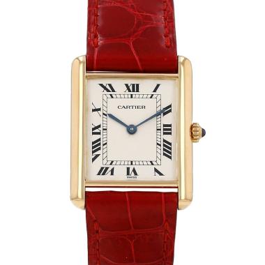 Reloj Cartier Tank Louis Cartier de oro amarillo. Ref.: Cartier - 8810. Hacia 1988
