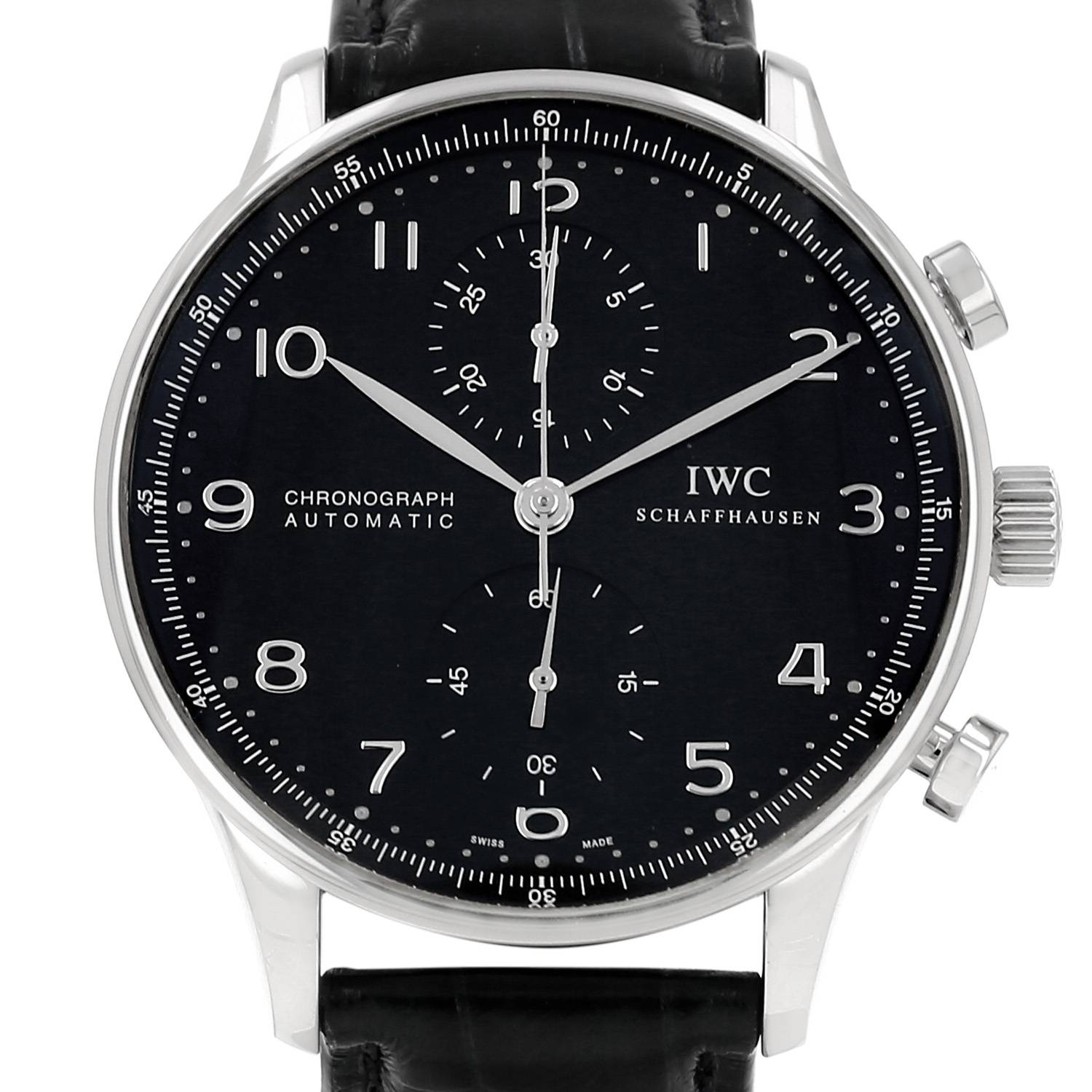 Montre IWC Portuguese-Chronograph en acier Ref: IWC - 3714 Vers 2000