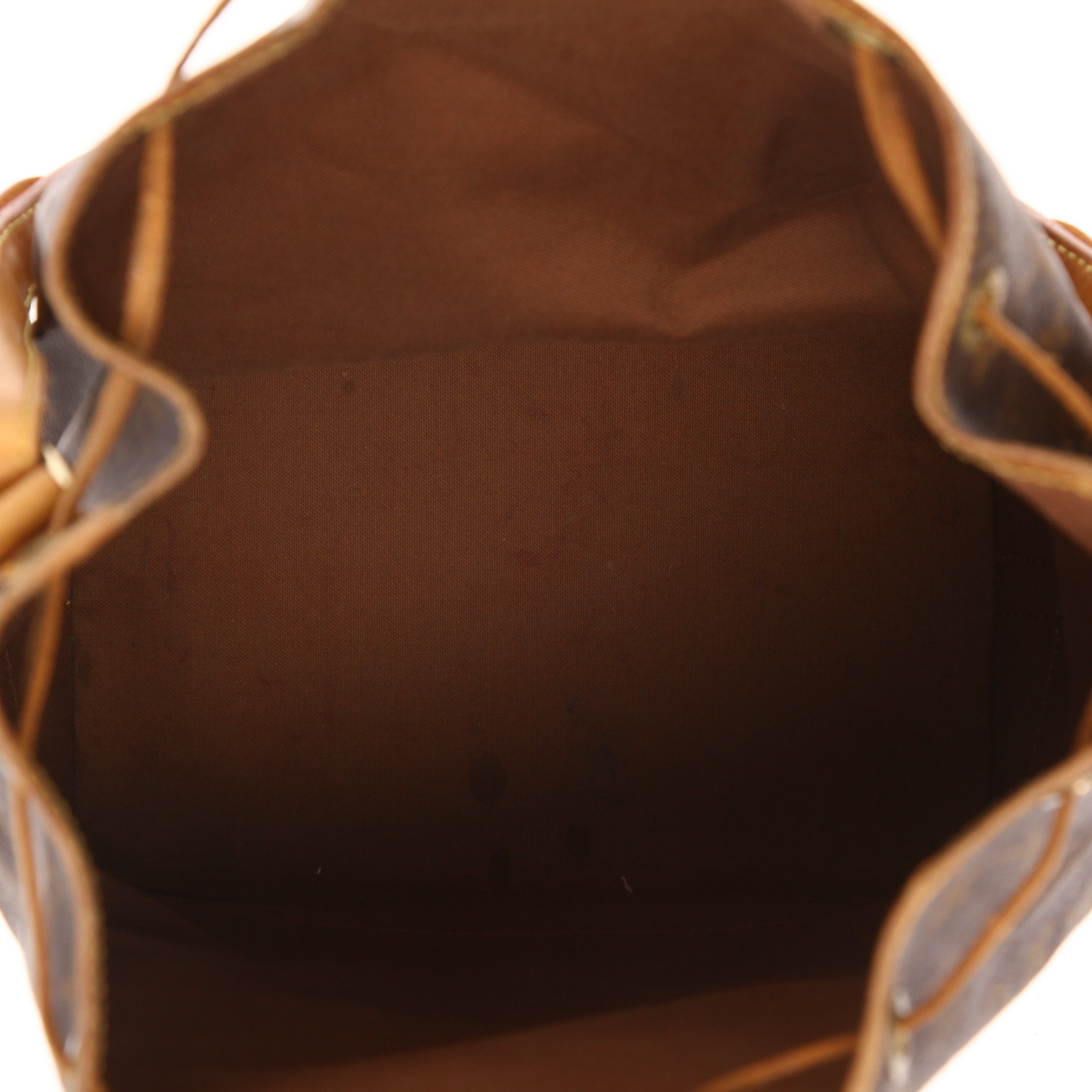 Sac à main Louis Vuitton  Noé en toile monogram marron et cuir naturel - Detail D3
