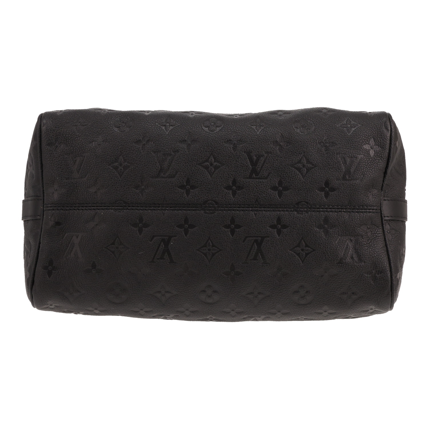 Bolso Louis Vuitton Speedy 30 de piel con estampado Monogram en Noir - Detail D1