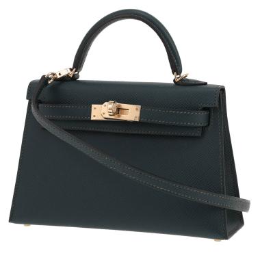 Hermès Kelly 20 cm shoulder bag in Sapin Green Epsom leather