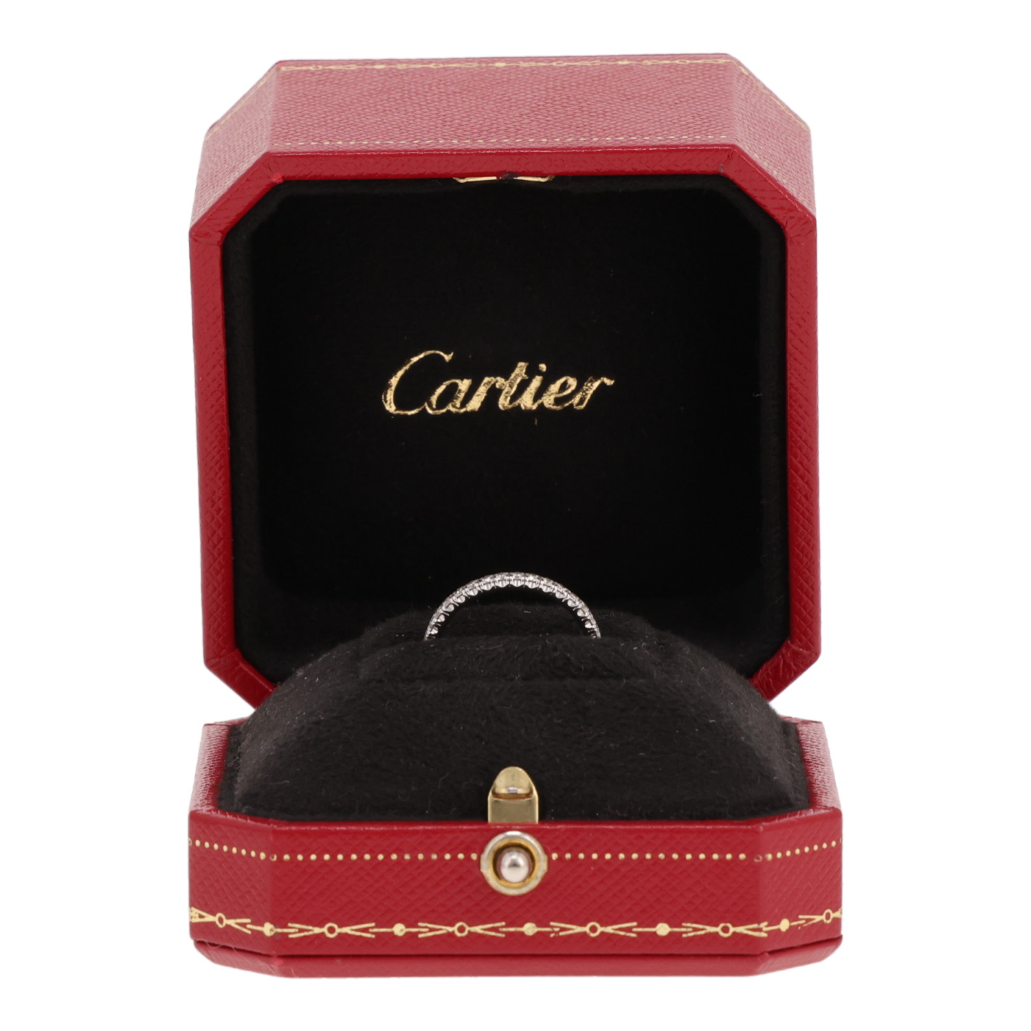 Alliance Cartier Etincelle en or blanc et diamants - Detail D2