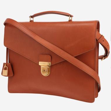 Porte-documents Celine   en cuir marron