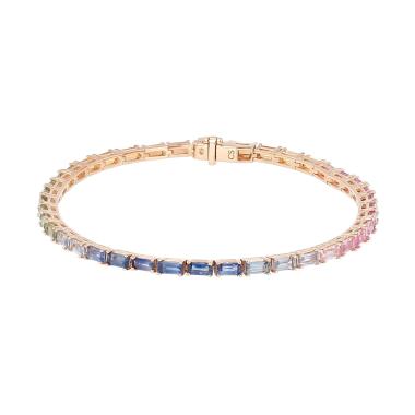 Bracelet Rainbow Atelier Buy Cheap Luxury Goods in rose gold and coloured sapphires