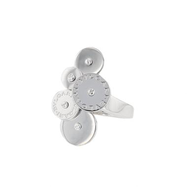 Bulgari Cyclades ring, large size, in white gold
