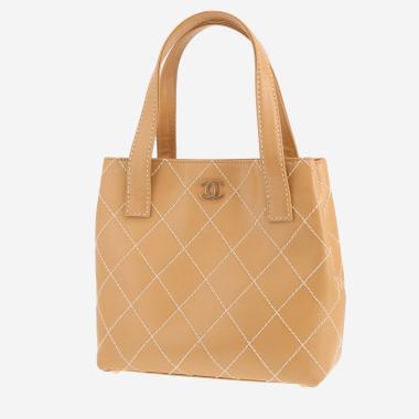 Bolso de Chanel   de piel beige