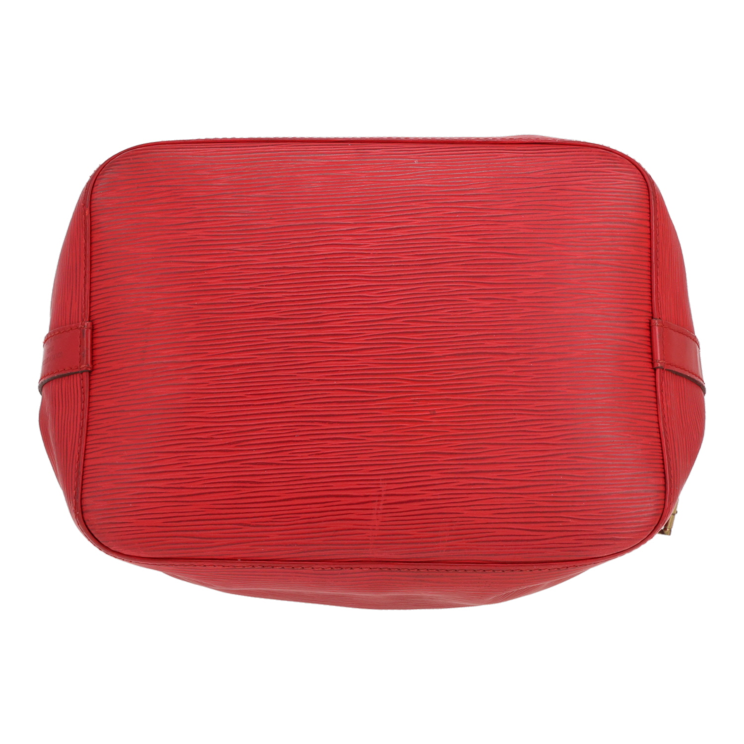 Louis Vuitton Petit Noé handbag in red Épi leather - Detail D1