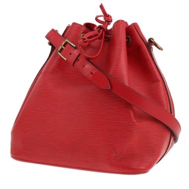 Borsa Louis Vuitton  Petit Noé in pelle Épi rossa