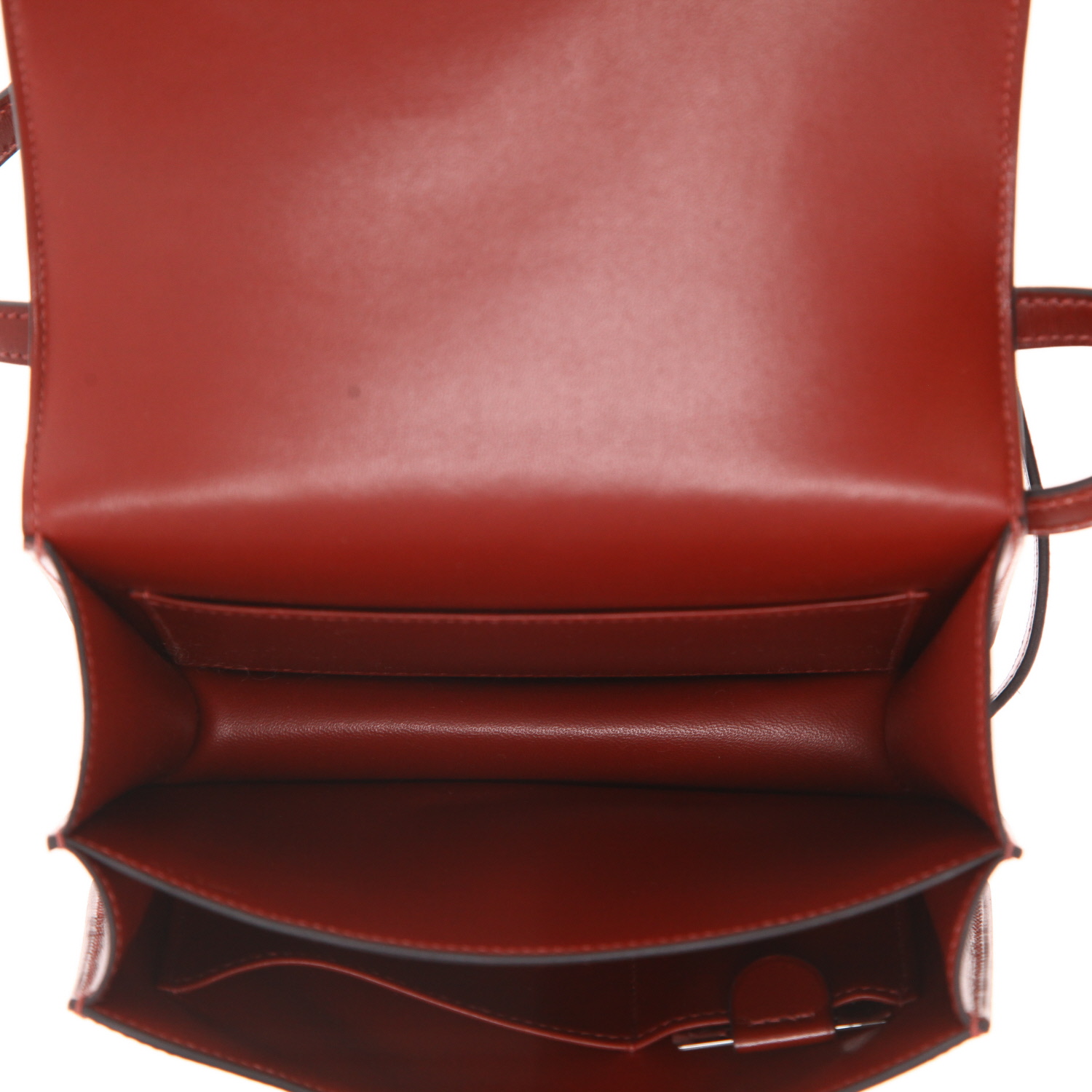Sac à main Hermès  Constance 18 cm en cuir box rouge H - Detail D3