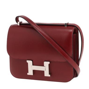 Borsa Hermès Constance da 18 cm in pelle rossa H