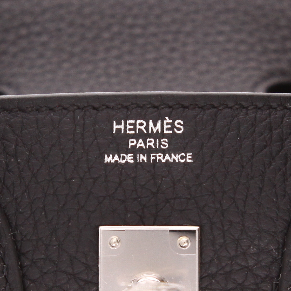 Borsa Hermès Birkin da 25 cm in pelle Togo Noir - Detail D2