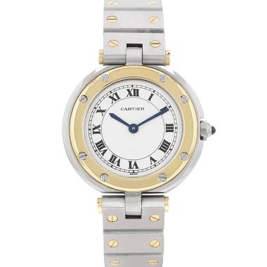 Cartier Santos Ronde watch in gold and steel, Ref: Cartier - 8191, circa 1980