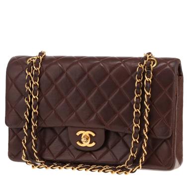 Borsa Chanel  Timeless Classic in pelle trapuntata marrone