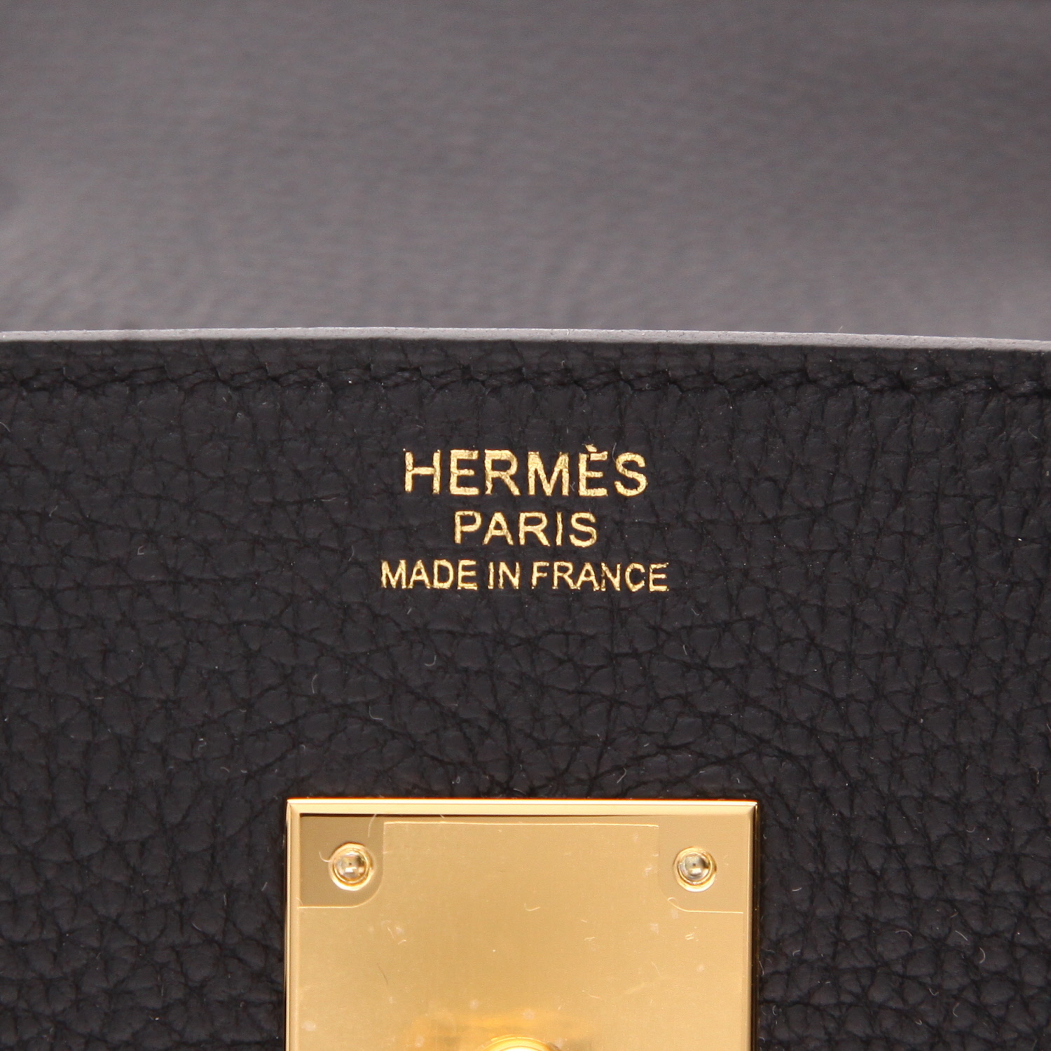 Borsa Hermès Birkin da 30 cm in pelle Togo Noir - Detail D2