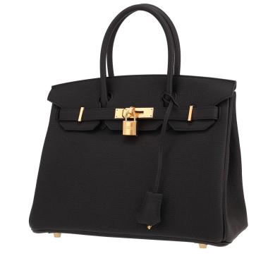 Borsa Hermès Birkin da 30 cm in pelle Togo Noir