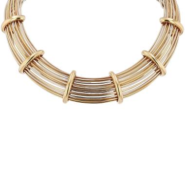 Poiray necklace in three-tone gold