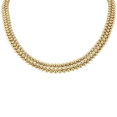 1990s Boucheron ‘Grains de Raisin’ necklace in yellow gold