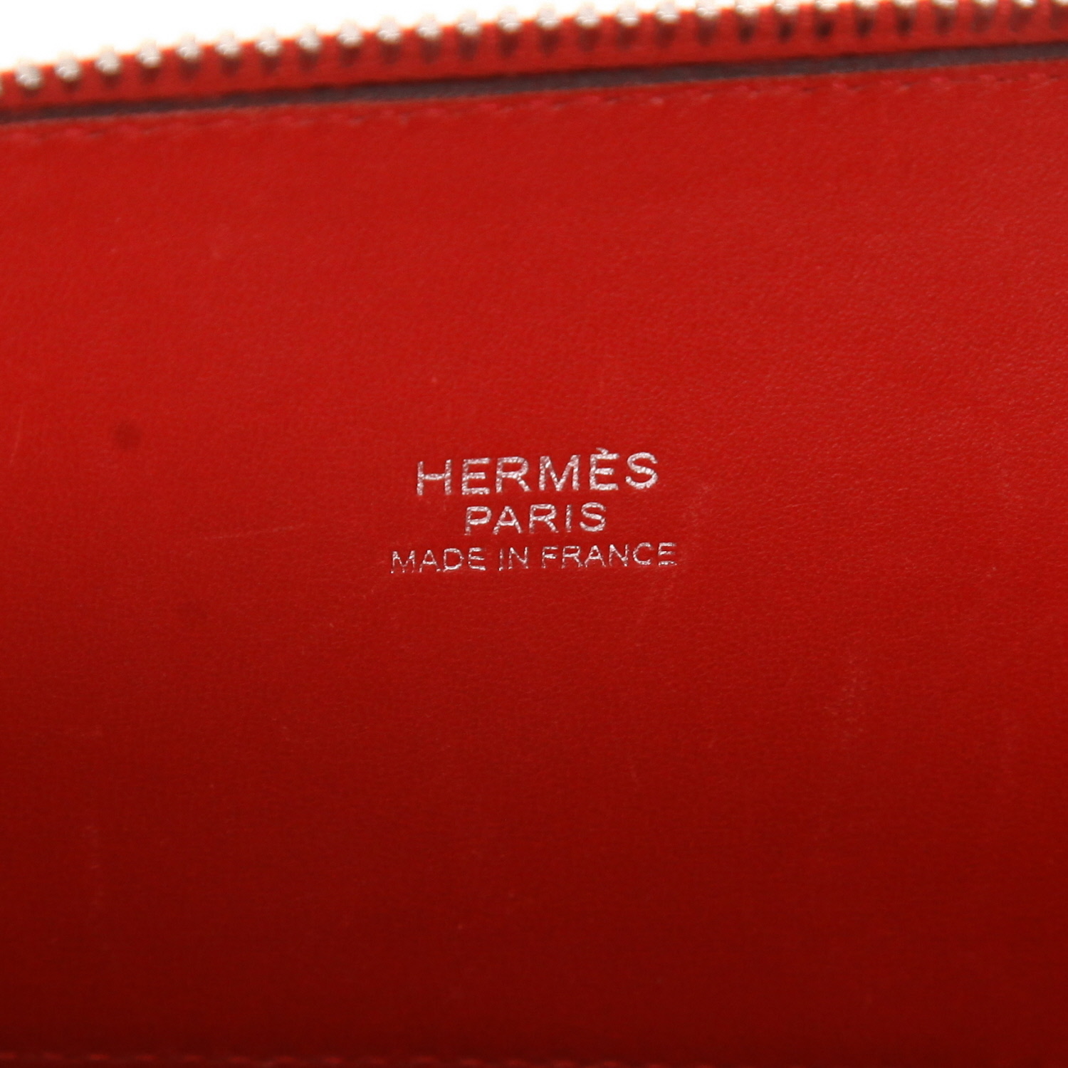 Hermès Bolide 25 cm handbag in red Casaque Epsom leather - Detail D2