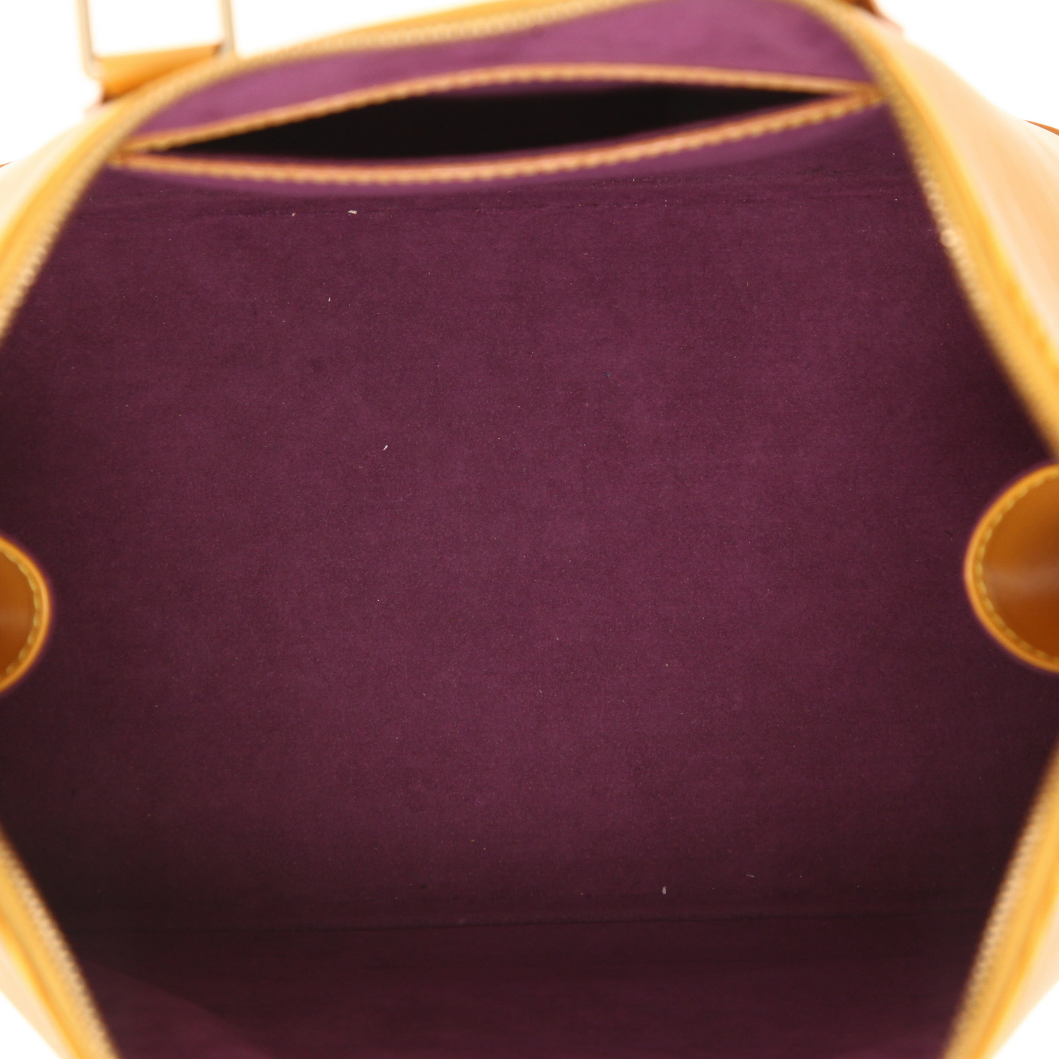 Sac à main Louis Vuitton  Alma en cuir épi jaune - Detail D3