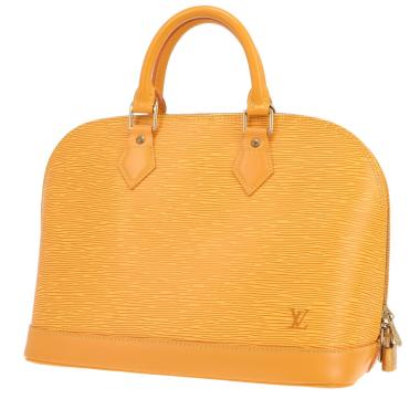 Borsa Louis Vuitton Alma in pelle Épi gialla