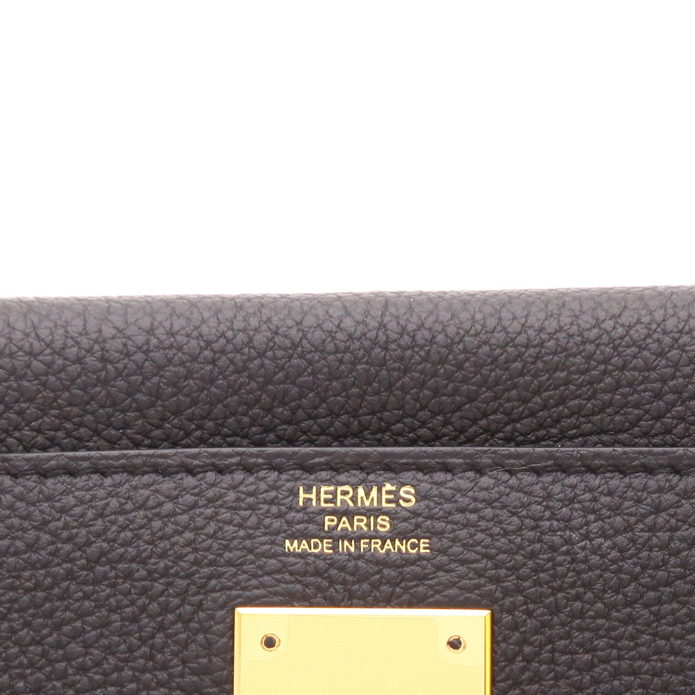 Borsa Hermès Kelly da 28 cm in pelle Togo nera - Detail D2