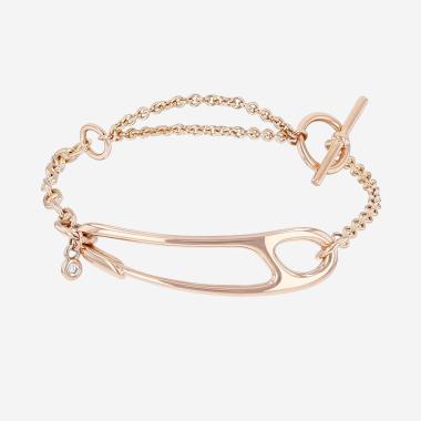 Pulsera «Chaîne d'Ancre Punk» de Hermès en oro rosa y diamantes