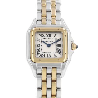 Montre Cartier Panthère petit modèle  en or et acier Vers 2020
