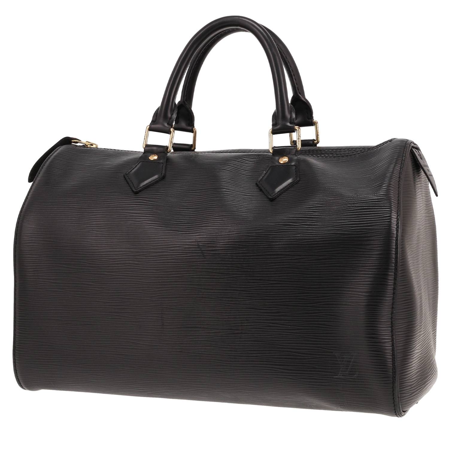Sac Louis Vuitton Speedy 35 Épi Noir 2004 Occasion Sac Louis Vuitton Speedy 35 Épi Noir 2004 Occasion
