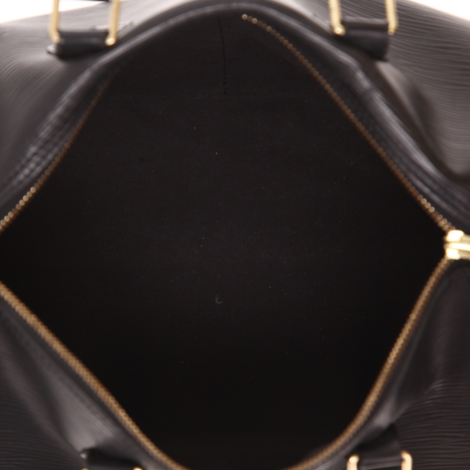 Sac à main Louis Vuitton  Speedy 35 en cuir épi noir - Detail D3