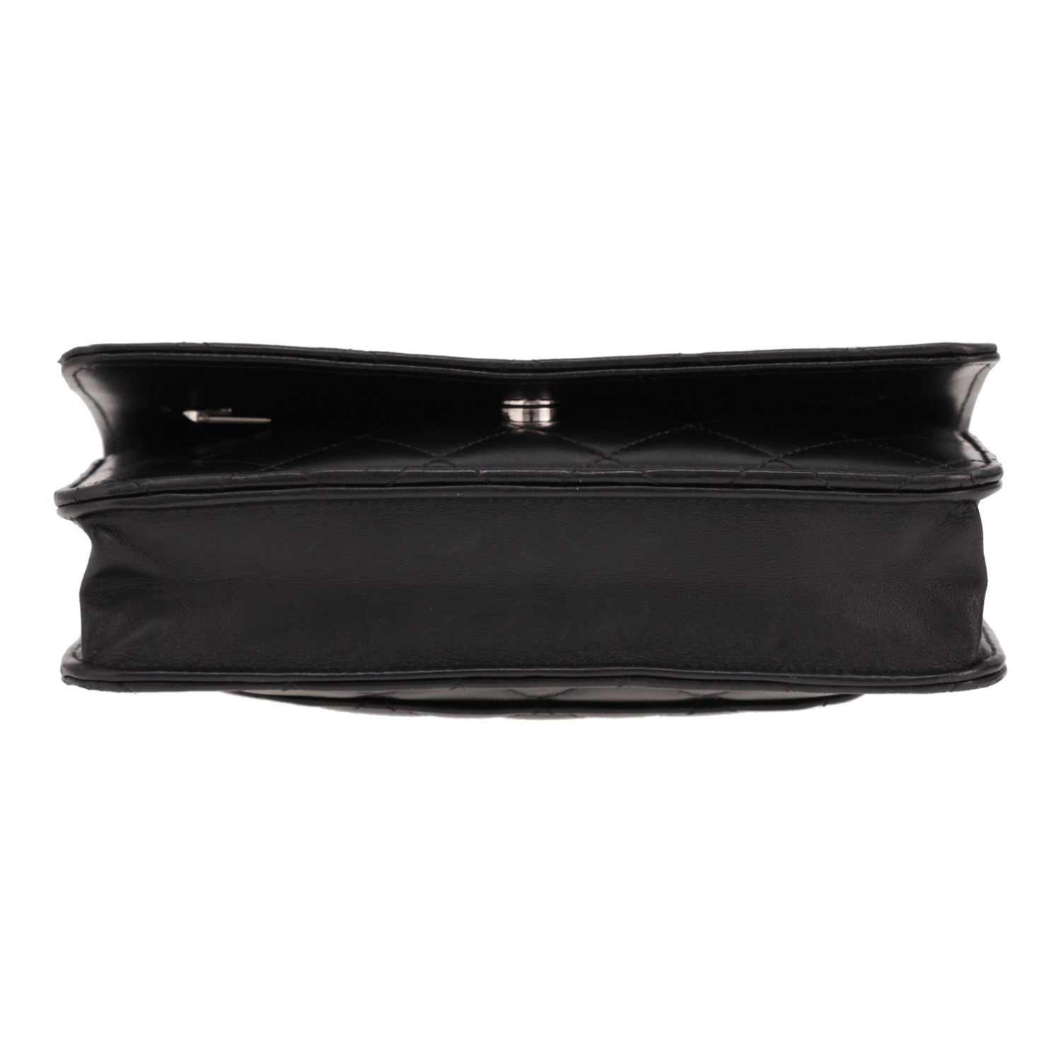 Borsa a tracolla Chanel “Wallet on Chain” in pelle trapuntata nera - Detail D1
