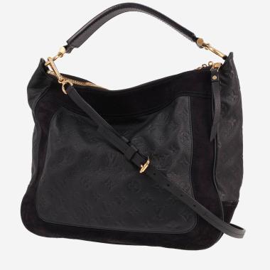 Sac à main Louis Vuitton  Audacieuse en cuir monogram empreinte bleu-marine et Veau velours bleu-marine