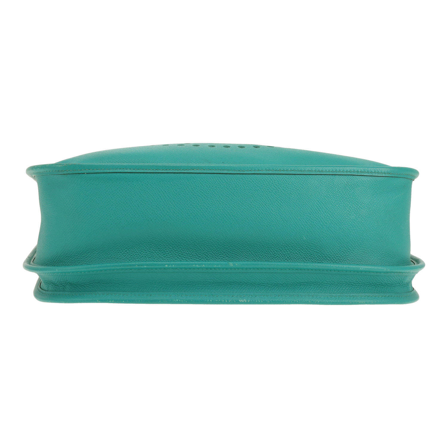 Hermès Evelyne 29 cm shoulder bag in green Epsom leather - Detail D1