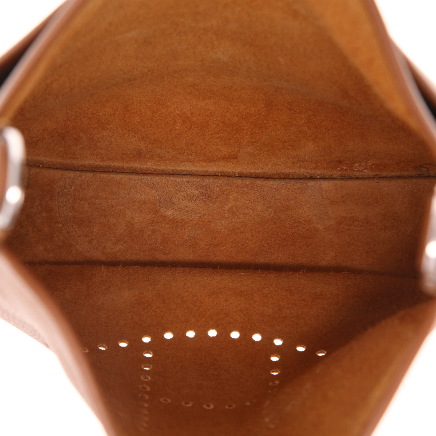 Bolso bandolera Hermès «Evelyne» de piel de becerro «Clémence» Gold - Detail D3
